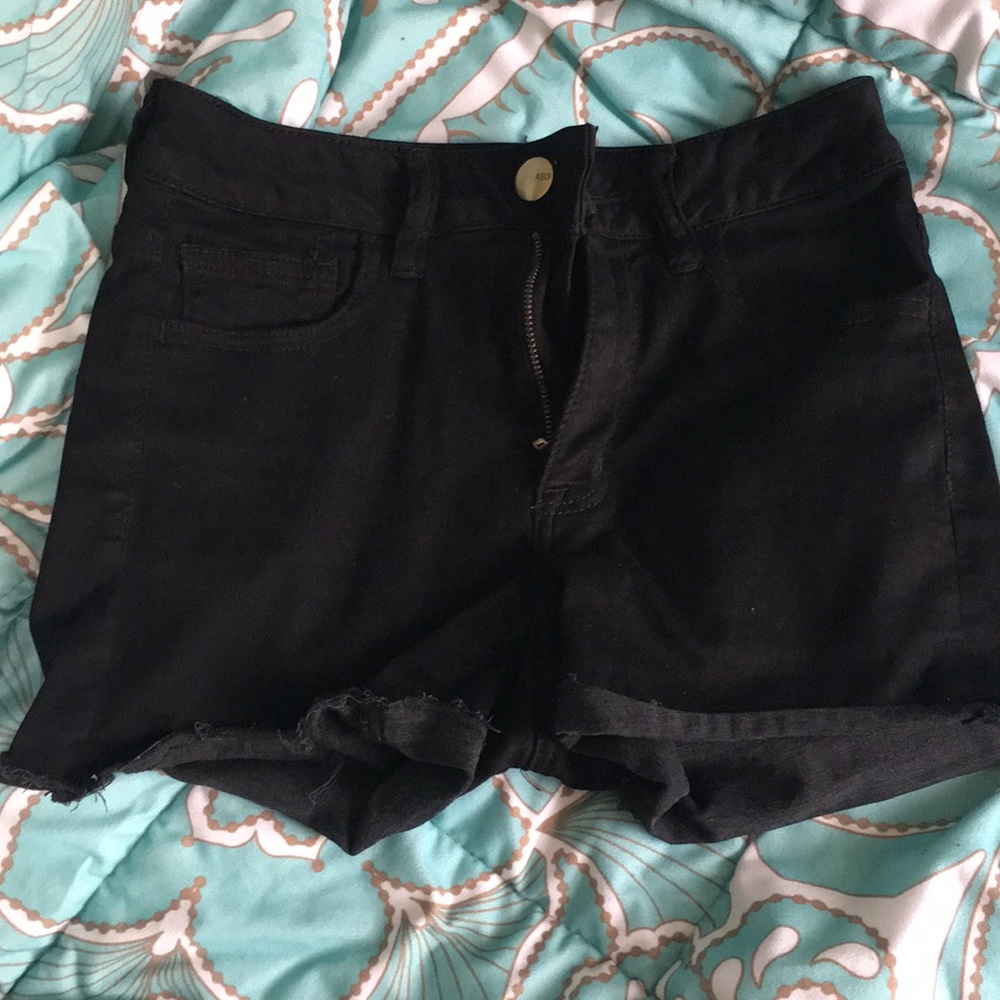 American Eagle high waisted  black shorts